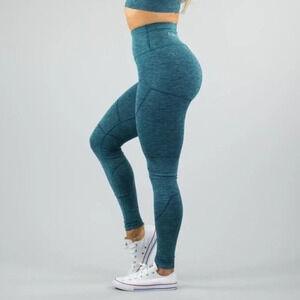 Alphalete OG Revival Leggings High Waist Heathered  Green